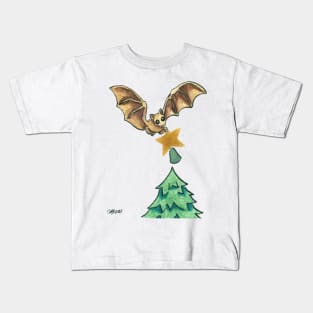 2013 Holiday ATC 8 - Bat and Christmas Star Kids T-Shirt